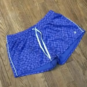 Women's champion shorts size large purple